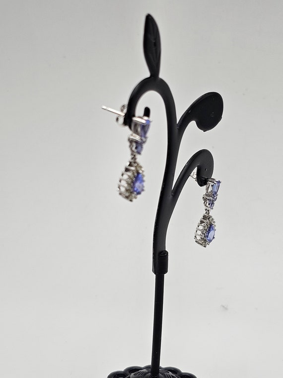 Tanzanite and Diamond Earrings in 14kt Gold, 1.60… - image 4