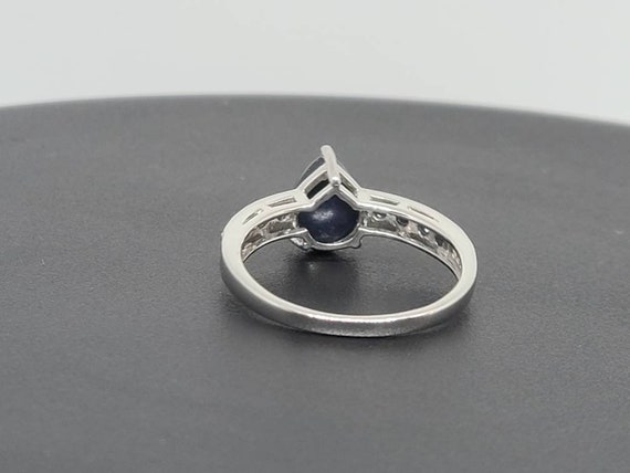 Synthetic Sapphire and Genuine Sapphires Ring in … - image 5