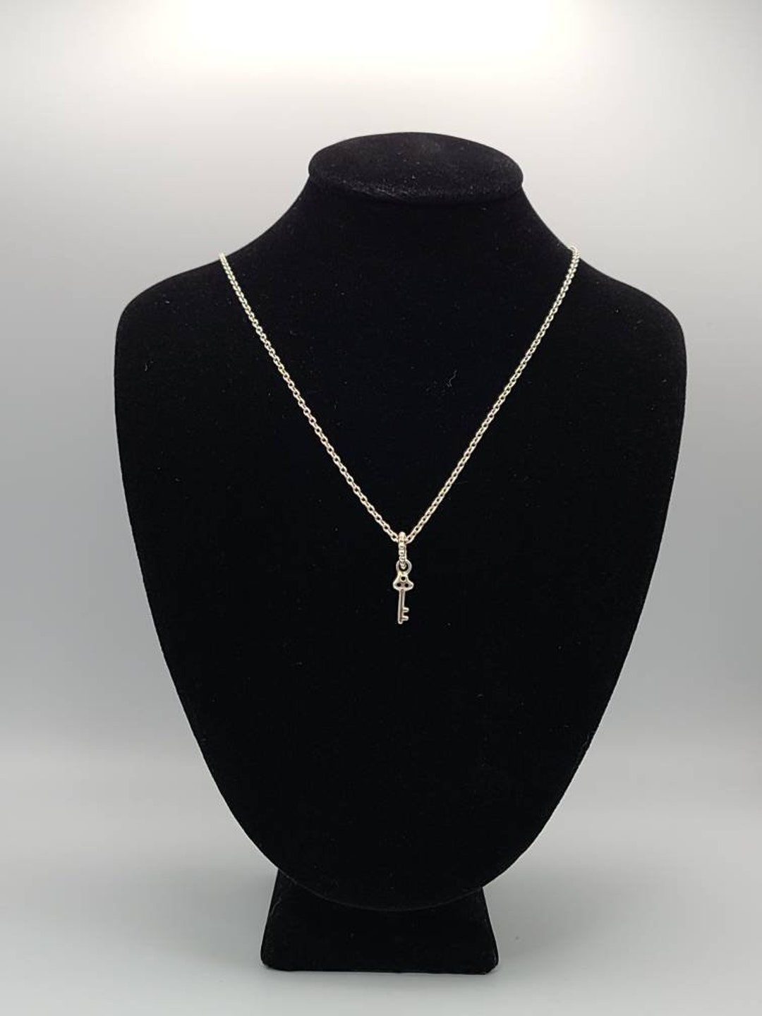 925 Silver Dainty Key to My Heart Necklace, Sweetheart Gift