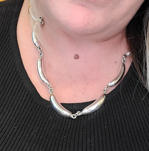 モダニスト デザイン アーティストのシルバーネックレス 925 ジョージ