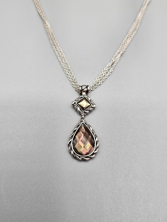 Mother of Pearl Teardrop Necklace, JAI by Scott Gr