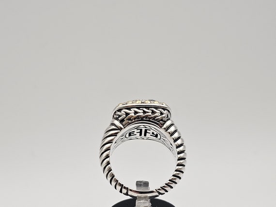 Multi-Gem Ring in 925 Silver, 18k, Designer Effy,… - image 4