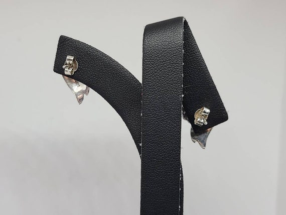 Marcasite Earrings in Sterling Silver, Vintage Es… - image 6