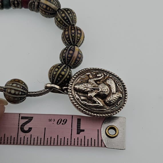 Vintage Samuel B 925 Sterling Silver Charm Neckla… - image 9