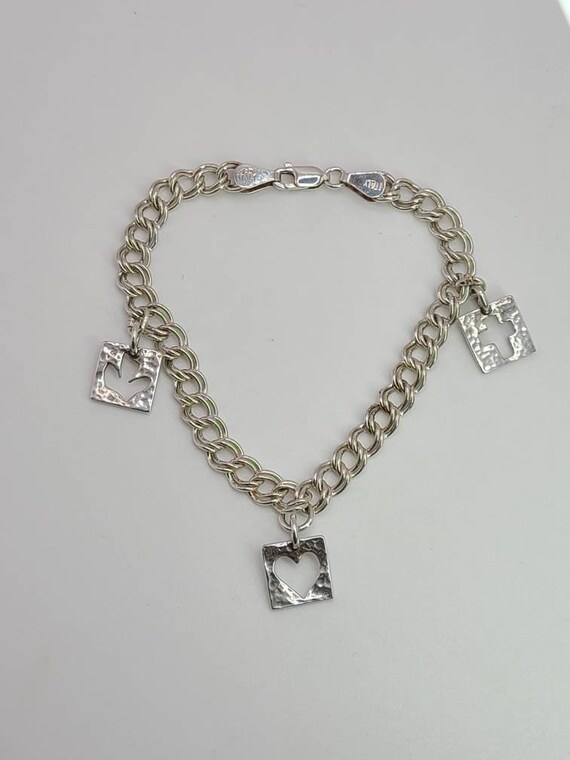 Faith, Hope, and Charity Bracelet, 925 Silver, Charm … Gem
