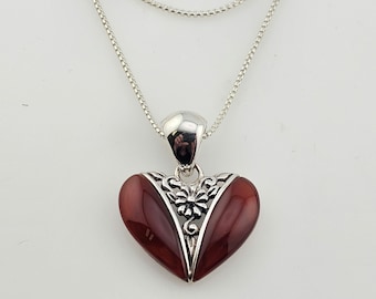 【Hei】vintage onyx heart necklace★送料・関税込 Vintage Black Onyx Heart Necklace 10k Gold Black Hills Gold