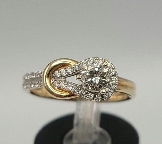 Vintage Diamond Ring: 14k Yellow Gold - 0.47 CTW Diamonds - Size 6.25 - Appraised - Estate Jewelry