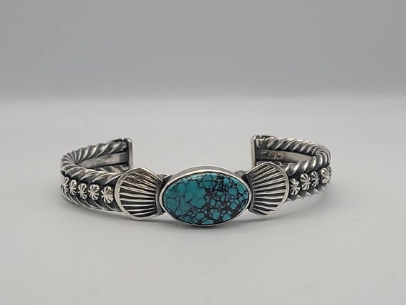 Carat Marked Bracelet (rare) Vintage Native American Navajo Turquoise Sterling Silver Bracelet Carat Marked Bracelet (rare) Vintage Native American Navajo Turquoise Sterling Silver Bracelet