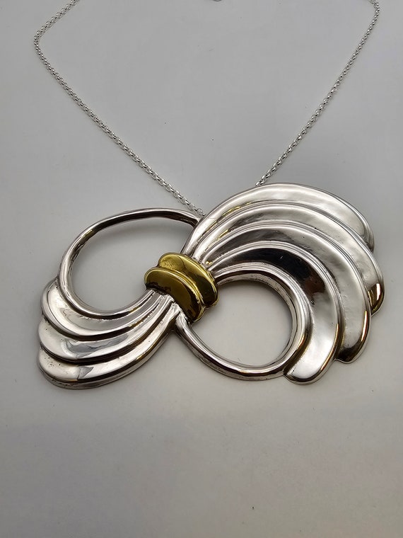 アクセサリー Vintage Mexican silver necklace charm Vintage Mexican Artisan Signed Necklace 925 Sterling Silver