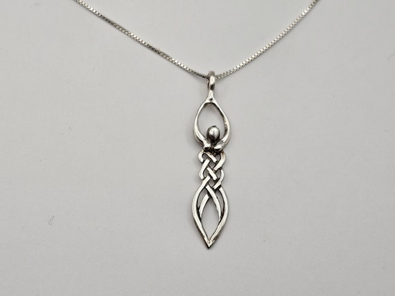 アクセサリー Vintage Silver Knot Chain Necklace 925 Vintage Silver Knot Chain Necklace 925
