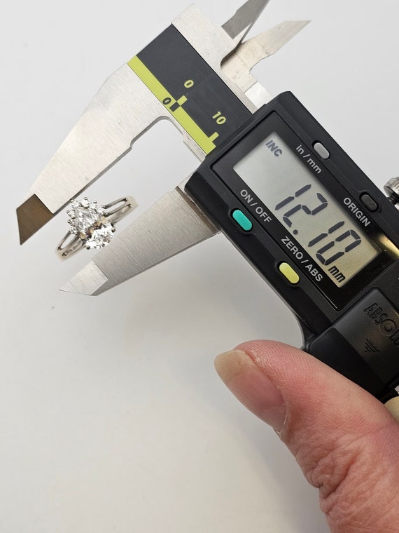 Vintage Pear Cut Cubic Zirconia Ring: 925 Sterlin… - image 8