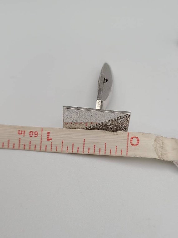 Vintage Ornate Etched Cuff Links: 925 Sterling Si… - image 8