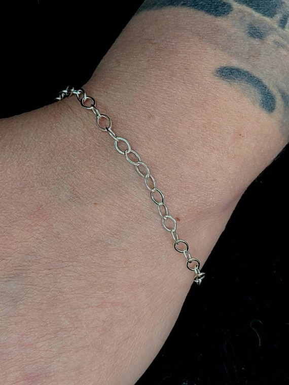 925 Silver Link Bracelet Item w#2821