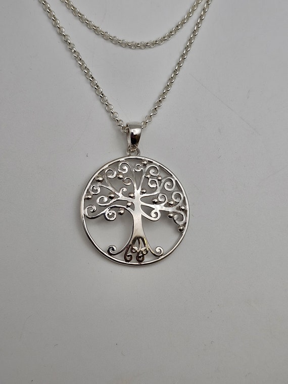 Tree of Life Necklace in 925 Silver, Family Tree … - image 3