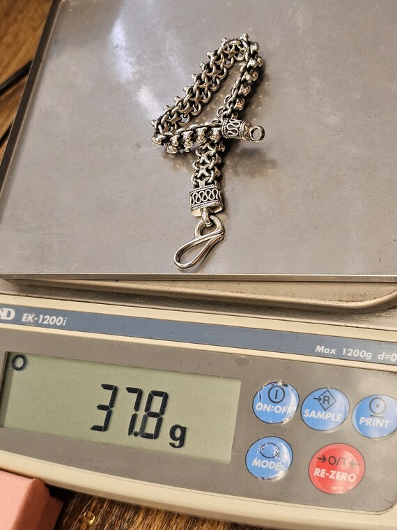 Vintage 925 Silver Bubble Cluster Link Bracelet, … - image 9