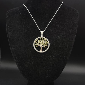 Tree of Life Necklace in 925 Silver, Estate Jewelry, w#2395