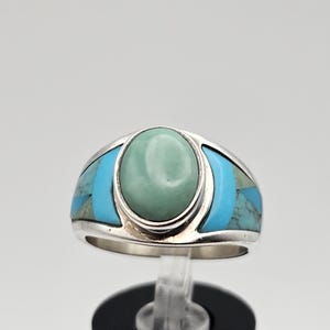 Jay King 925 Silver Turquoise Ring - Desert Rose Trading, Size 8, Estate Jewelry, w#2518