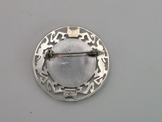 Vintage 925 Sterling Silver Warrior Aztec Pin, Mexica… - Gem