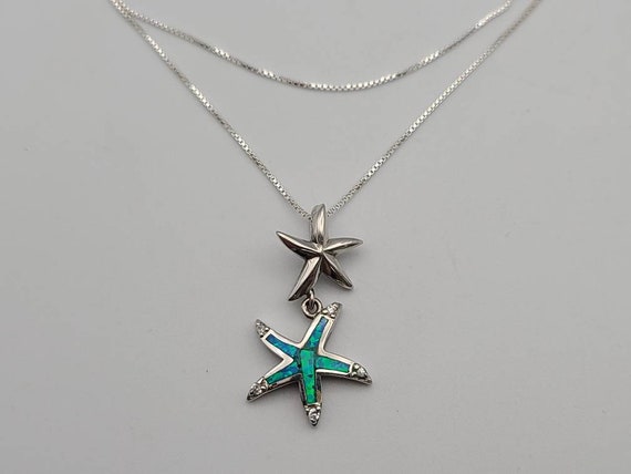 Starfish with CZ Necklace - Sterling Silver – Marie's Jewelry Store
