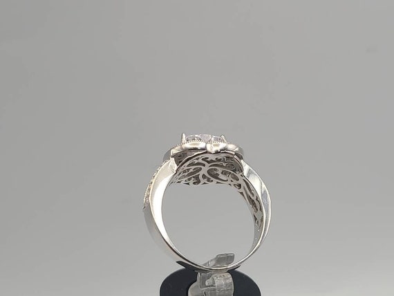 Heart Cut Cubic Zirconia Ring, 925 Silver, Heart … - image 3