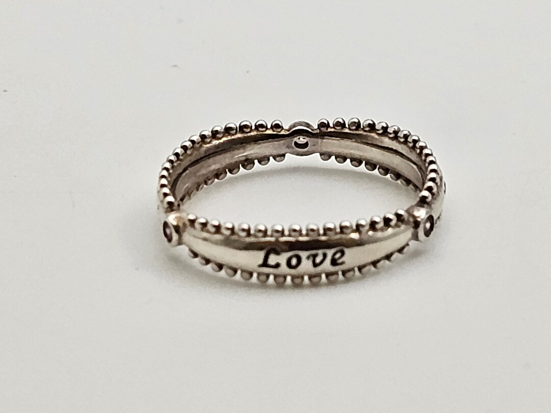 Amor Rings Pink Swarovski Crystal Love, Amour, Amor Ring, 925 Silver, Designer ...