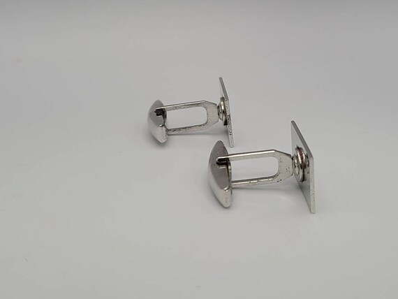 Vintage Ornate Etched Cuff Links: 925 Sterling Si… - image 2