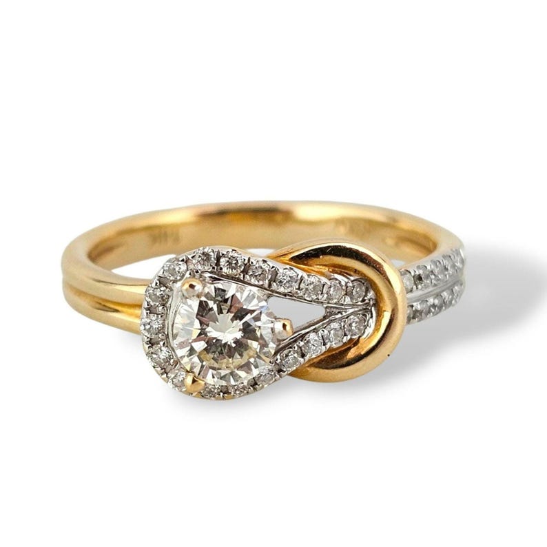 Vintage Diamond Ring - 14k Yellow Gold - 0.47 CTW Diamonds - Size 6.25 - Appraised - Estate Jewelry image 1