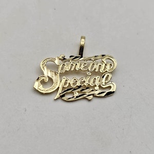 Someone Special Charm or Pendant in 14kt Gold, Vintage Charm, Gift for Special Someone, Estate Jewelry, Item w1322 image 1