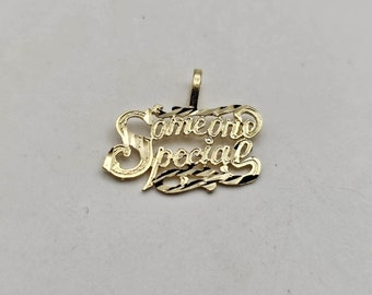Someone Special Charm or Pendant  in 14kt Gold, Vintage Charm, Gift for Special Someone, Estate Jewelry, Item w#1322
