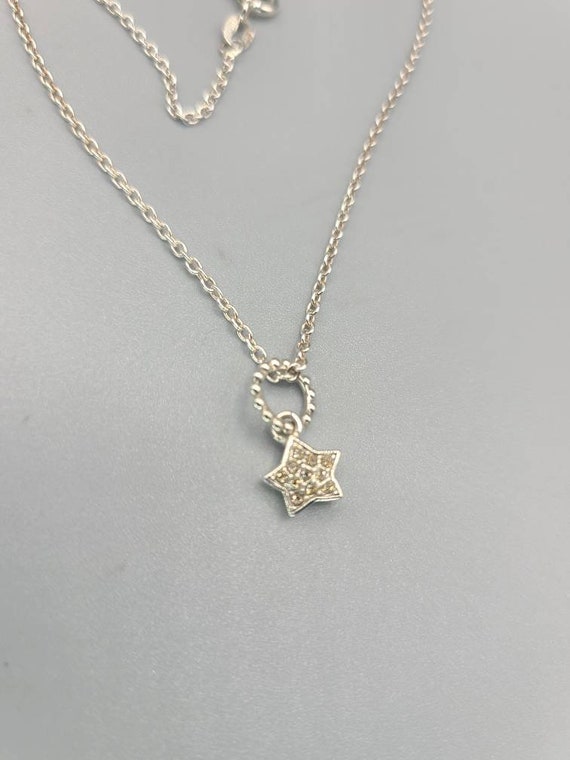 Swarovski Crystal Star Necklace, 925 Silver Star P