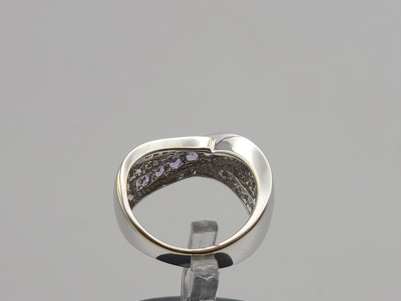 Tanzanite and Diamond Ring in 14kt White Gold, Ta… - image 8