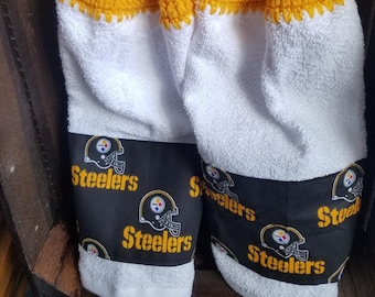 Pittsburgh Steelers &#39;2Pcs Set&quot; Steelers Towels Amber Top