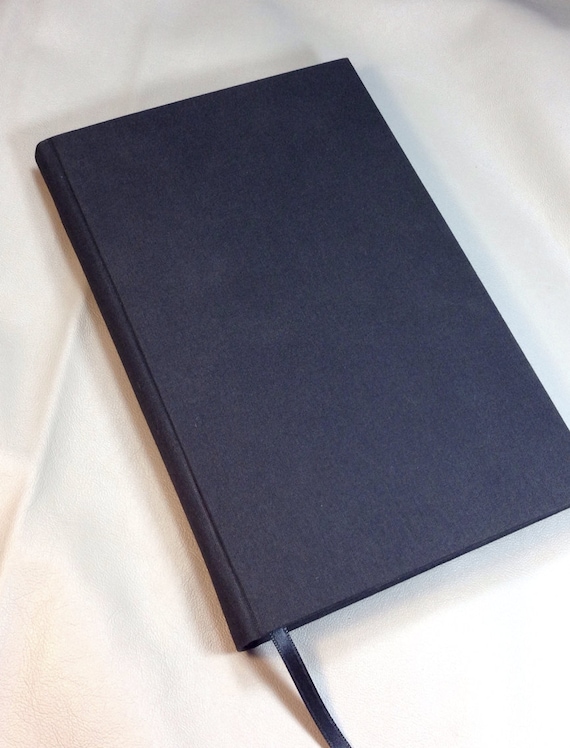 Little Black Book, Black Notebook, Handbound Writing Journal, Hardback  Sketchbook, Handcrafted Diary, Wedding Guest Book, Address Book 