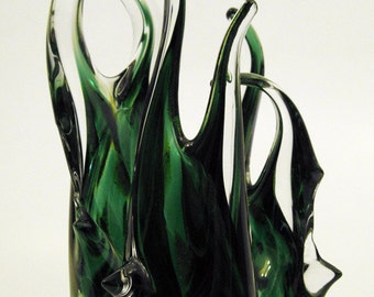 Trees - Glass Sculpture Earth Land Forest Woods Plant Abstract Blown Sturdy Set Three