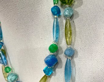 Vintage Summer Jewelry - Necklace and Earrings