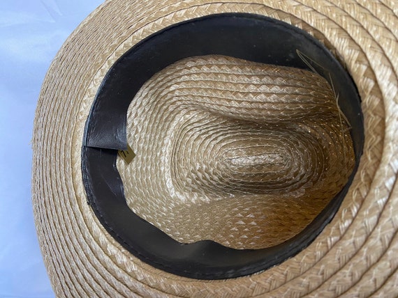 Vintage Pheasant Feather and Straw Hat - Western … - image 6
