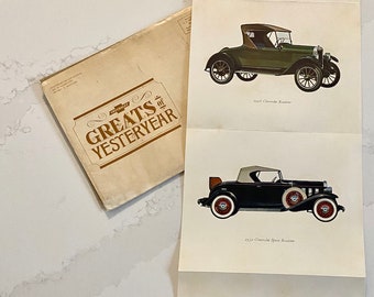 Vintage Chevrolet Prints Greats of Yesteryear