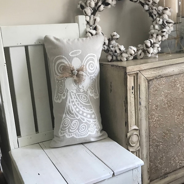 Angel Pillow Etsy