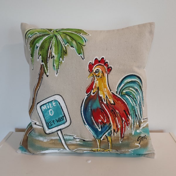 Hand Painted Pillow Etsy
