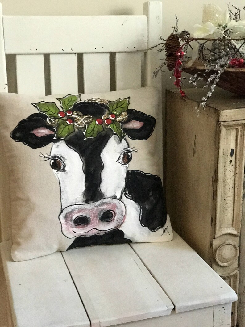 Farmhouse Cow Decor Modern Farmhouse Farmhouse Pillow | Etsy