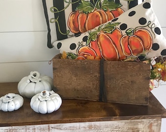 Pumpkin Lumbar, Polka-dot Pillows, Hand-painted Pillow, Black and White, Fall Pumpkin Pillow  Halloween, Thanksgiving, Pillow Cover