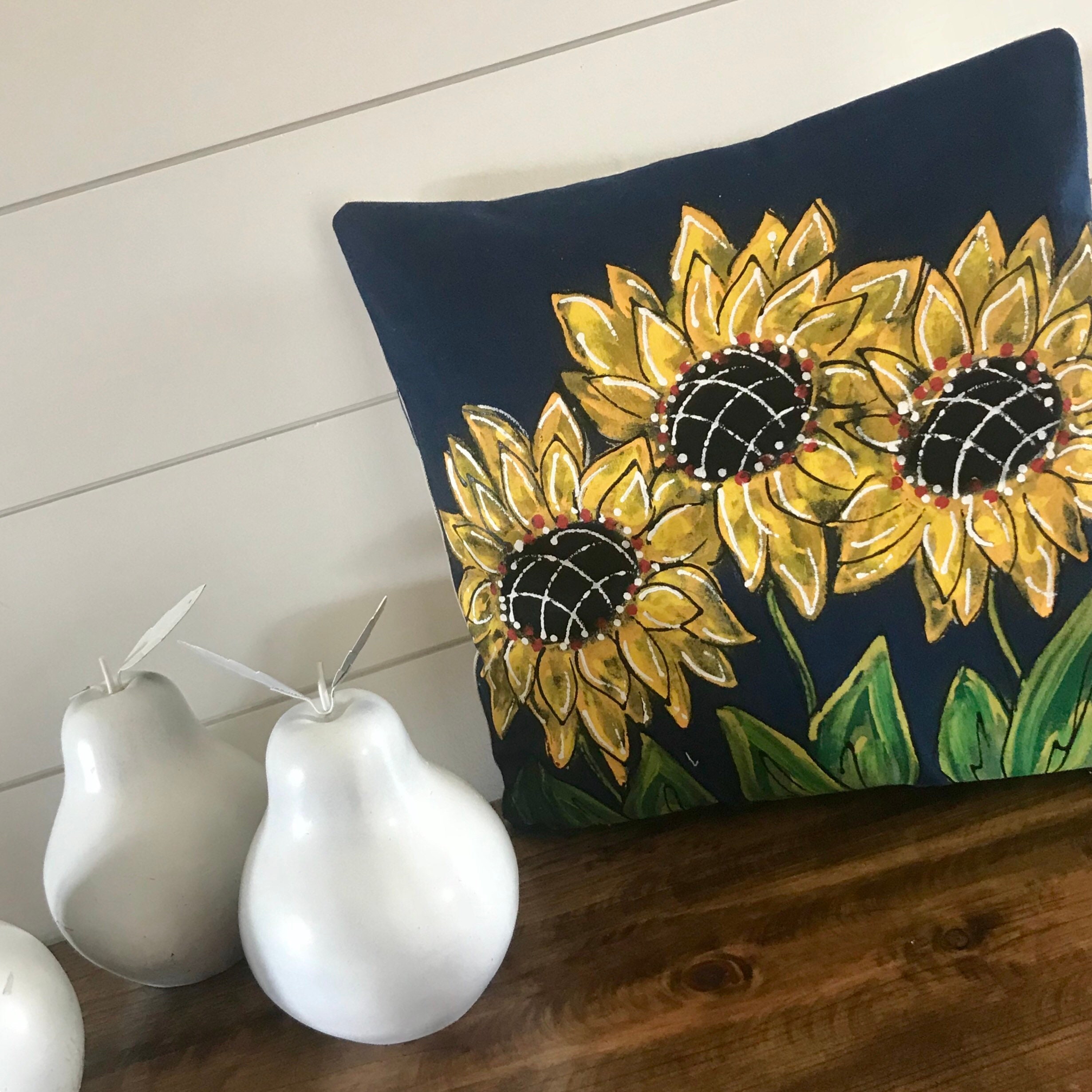 Almohadas de girasoles sale