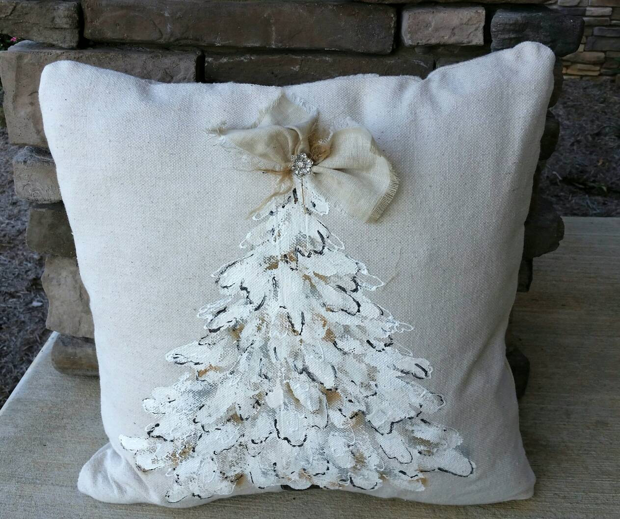 lighted christmas pillows