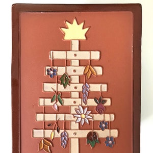 Handmade, Ceramic Summer Solstice Art Tile, 5.75&quot; x 4&quot;