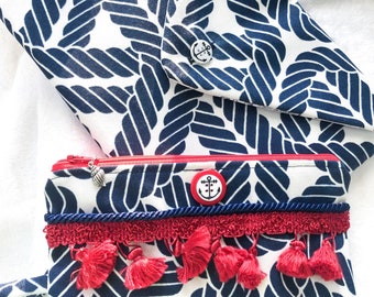 Nautical Purse/Pouch Set