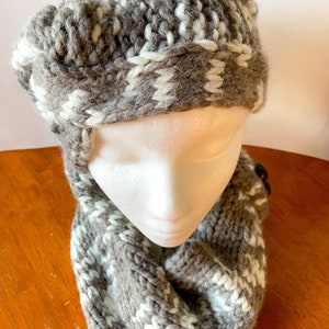 Soft Gray Headband and Cowl Scarf image 6