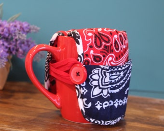 Cup Caddy Red Bandana