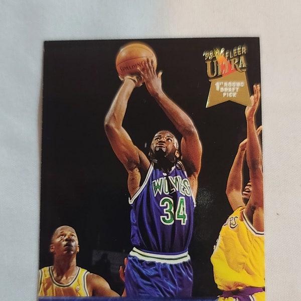1994 Isaiah Rider Fleer Ultra #292 Rookie Card Basketball Timberwolves