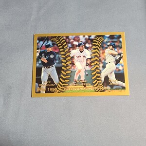 1998 Topps All-Topps Shortstops Card #452 Alex Rodrigues - Nomar Garciaparra - Derek Jetter