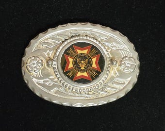 1970's Veterans Of Foreign Wars The United States Belt Buckle